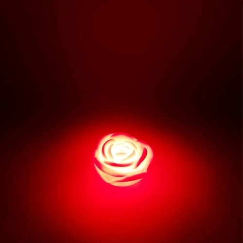 Led Işıklı Gül Mum - 3