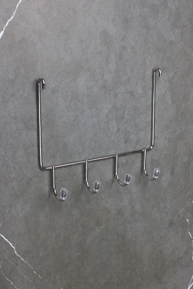 Lif Askılığı - Tüm Şampuanlıklara Uyumlu Krom Banyo Köşeliği Askısı Düzenleyici Havluluk
