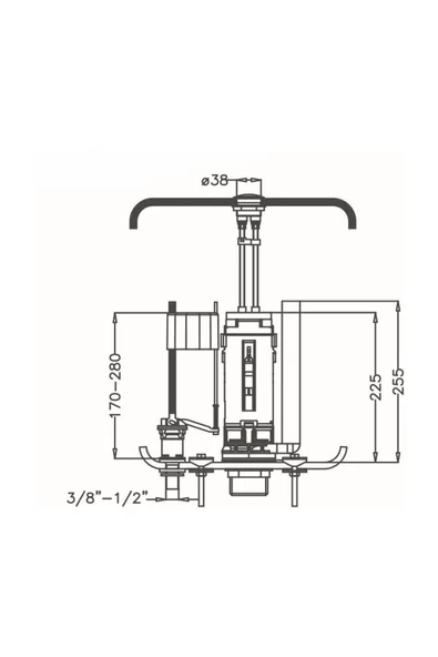JAPAR Gap Çift Kademeli Basmalı Rezervuar İç Takımı - 2