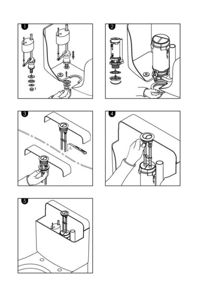 JAPAR Gap Çift Kademeli Basmalı Rezervuar İç Takımı - 3