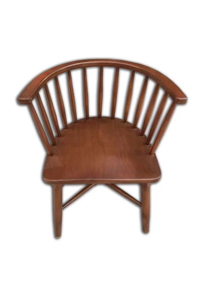 Evim-E Aksesuar Omurga Sandalye Tamamı Gürgen Ağaç Kollu Sandalye Ceviz Renkte - 2