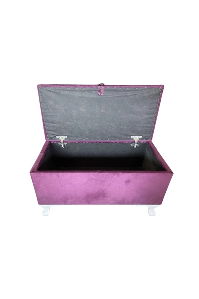 Evim-E Aksesuar Sandıklı Pufu-80cm-Kumaş- - 3