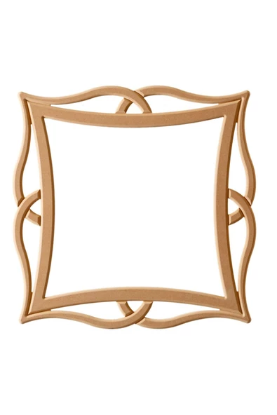 Evim-E Aksesuar Dekupe Dresuar & Makyaj Üstü Ayna Çercevesi Mdf Ham