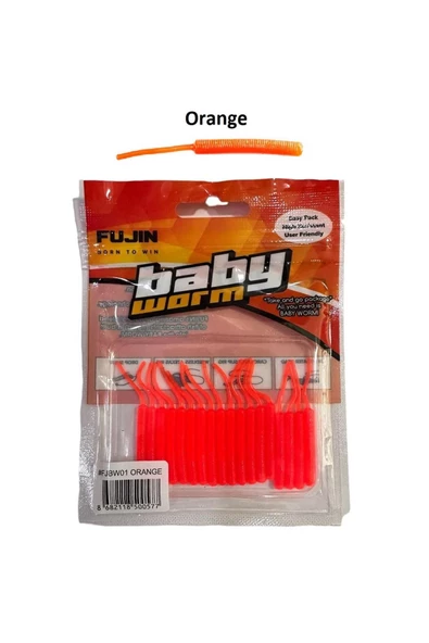 Baby Worm 5.2 Cm Floating Lrf Silikonu Orange(TURUNCU)
