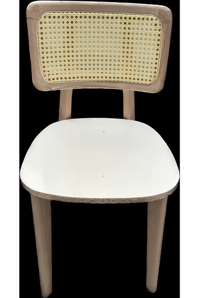 Evim-E Aksesuar Orijinal Hasırlı Buket Sandalye Tamamı Ağaç Hâm - 4