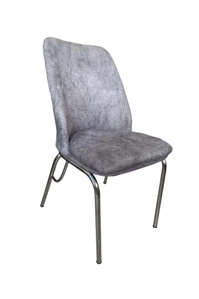 Evim-E Aksesuar Ada Takviyeli Ortapedik Oturumlu Metal Sandalye Nikelajlı