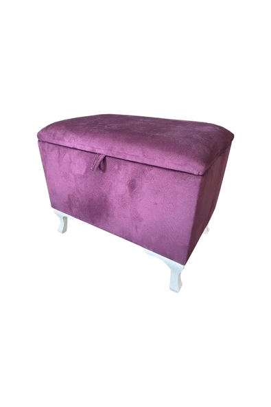 Evim-E Aksesuar Sandıklı Puf(bench)-ayakucu Pufu-60cm-kadife Kumaş-tek Parça - 3