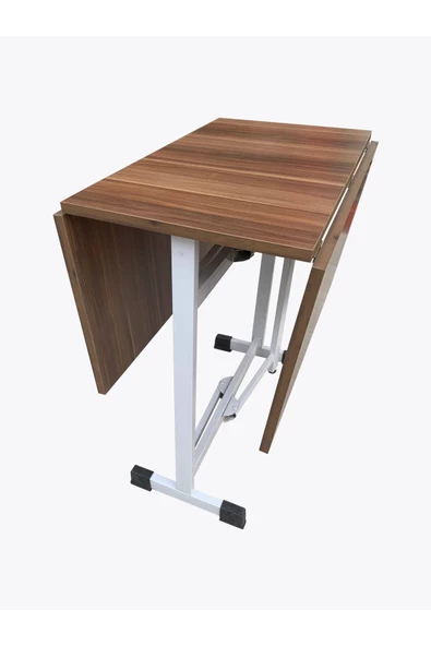 Evim-E Aksesuar Kanatlı(yana Katlanır) Metal Ayaklı Masa