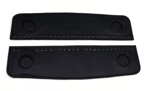 Angel Çanta Aksesuar Gerçek Derili  Gizli Mıknatıslı Çıtçıt Siyah - Resim 2