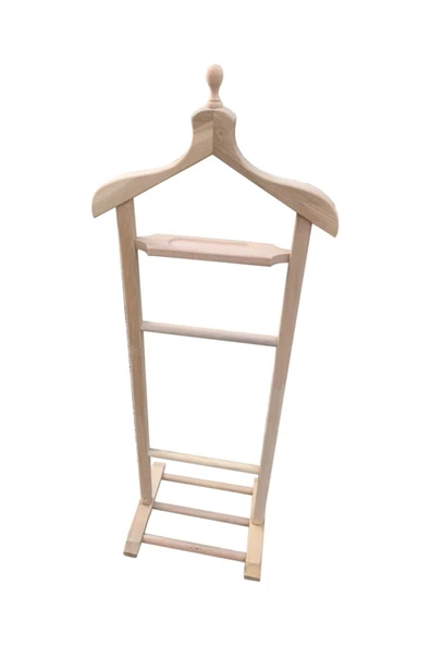 Evim-E Aksesuar Tekli Dilsiz Uşak & Askılık Tamamı Ağaç - 2