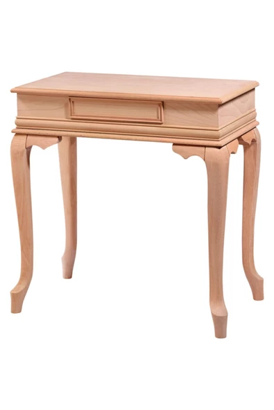 Evim-E Aksesuar Lükens Dresuar 80 Cm Ham & Cilasız Tamamı Ahşap