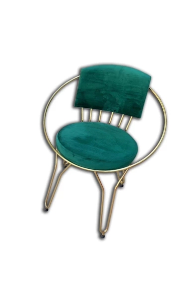 Evim-E Aksesuar Utku Transmisyon Metal Sandalye Gold Kaplamalı