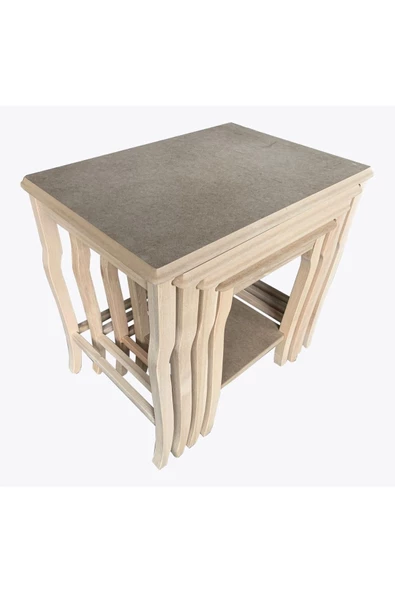 Evim-E Aksesuar 4'lü Çin Zigon Sehpa - 2