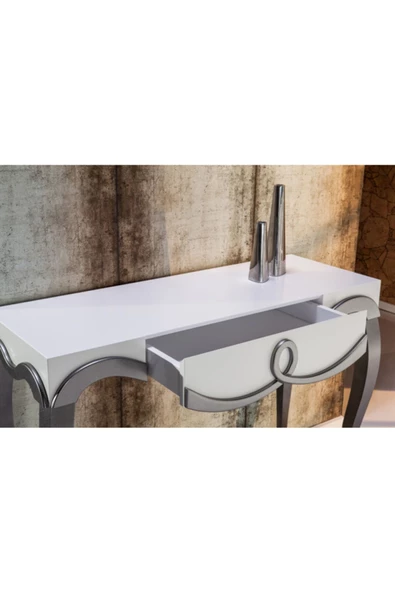 Evim-E Aksesuar Kabartmalı Dresuar Ve Ayna Takımı Tamamı Ahşap - 2