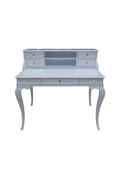 Evim-E Aksesuar Lükens Ayaklı Ahşap El Işçiliği Çalışma Masası - 2