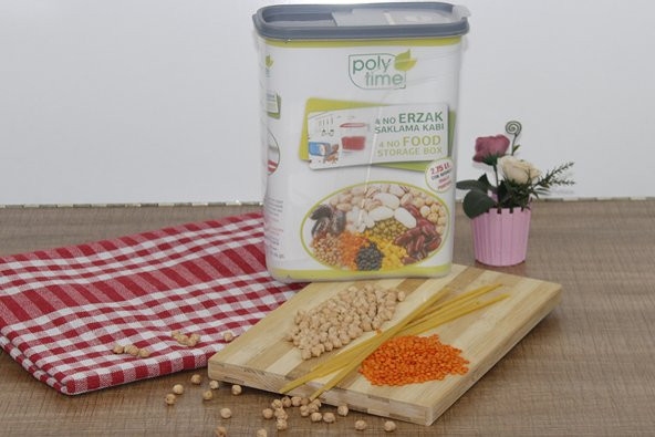 Poly Time 4 No Erzak Kabı 2.75 Lt 9x19x24 cm E393 - Resim 2