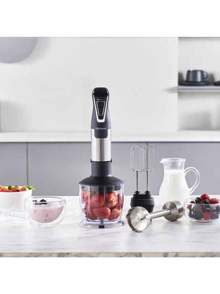 Homend Handmaid 1965h Çelik Bıçaklı Blender Set Siyah