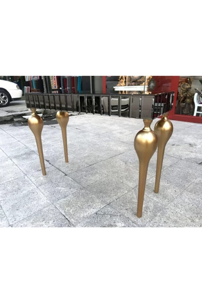 Evim-E Aksesuar Tornalı Tombul Dresuar Tamamı Aynalı - Varak Boyalı