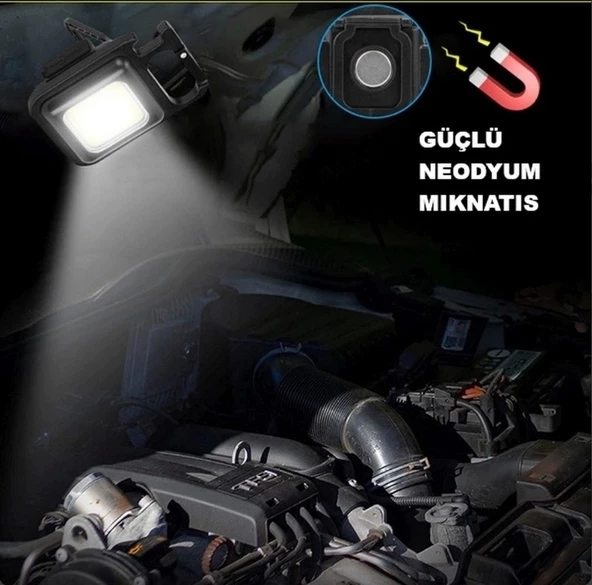 Led Işıklı Flash Özellikli 4 Modlu  Anahtarlık El Feneri - 4