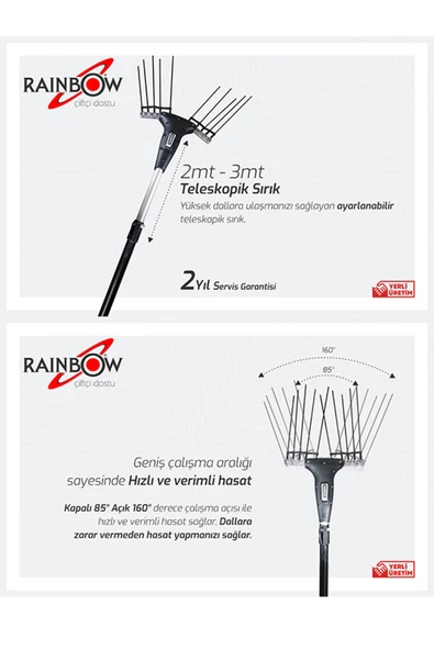 Rainbow Elektronik Sensörlü ( Kömürsüz Motorlu ) Zeytin Silkeleme Zeytin Hasat Makinası - 2 Yıl Garanti - 5