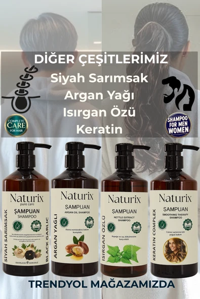 Naturix Argan Yağlı Şampuan 600 Ml - Yıpranmış Saçlar İçin Doğal Bakım ve Nemlendirme - 5