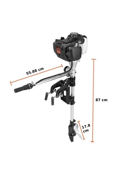 Tomking  TK140FB Dıştan Takma Motor 4 Zamanlı - 2