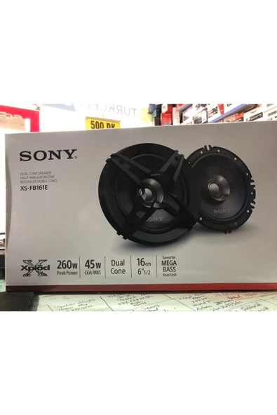 Sony Xs-fb161e 45 Cea Rms 260 Watt Max 16cm Mega Bass