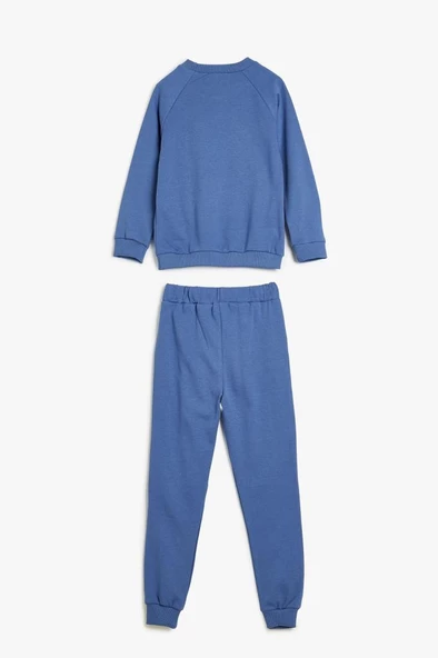 Koton Erkek Bebek 2'li Eşofman Seti Uzun Kollu Üst ve Beli Lastikli Eşofman Altı Şardonlu - 2