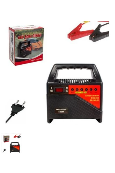 Asya 6 / 12 V Led Göstergeli Akü Şarj Cihazı