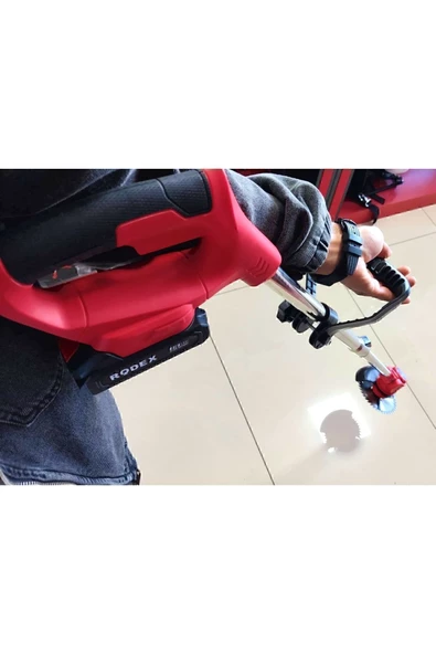 Şarjlı Ot Tırpanı - Çift Akülü Ot Temizleme ve Biçme Makinesi - 5