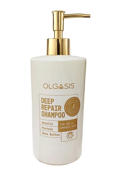 Olgasis Deep Repair Shampoo - Aşırı Kuru Saçlar İçin Yoğun Onarıcı Keratin ve Shea Şampuan 500 ml - 3