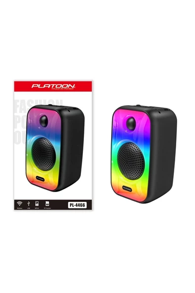 Bluetooth Hoparlör Bt/sd/usb Girişli Rgb Işıklı Speaker (YÜKSEK SES KALİTE PERFORMANSI)