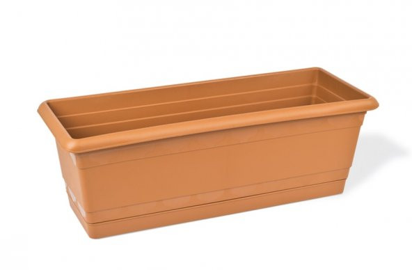 EminHome Toprak Görünümlü Balkon Saksı 50 cm 11 Lt K513 - 1