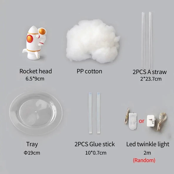 Uçan Astronot Tasarımlı Gece Lambası - Resim 3