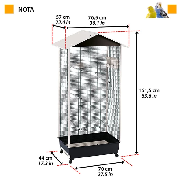 Ferplast Nota Büyük Kuş Kafesi - 2