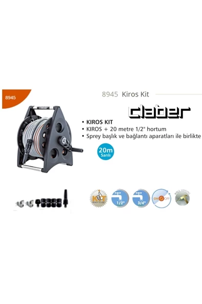 CLABER  8945 Kiros Kit Hortum Makarası