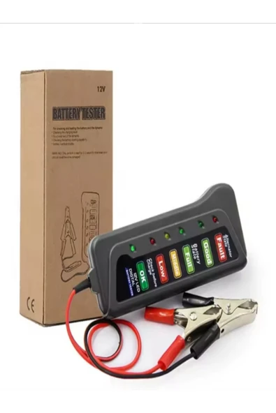 Akü Test Cihazı 12v Batarya Test Akü Ölçme - 4
