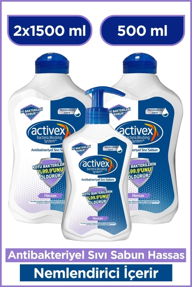 Activex Aktivex Antibakteriyol Aktivex Hasas 1.5+1.5+500 Ml