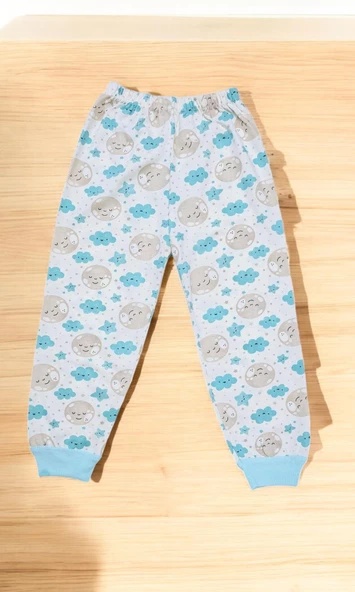 Bulut Desenli Erkek Bebek Pijama Takımı - 3