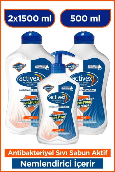 Activex aktif  Antibakteriyol  1.5+1.5+500 Ml