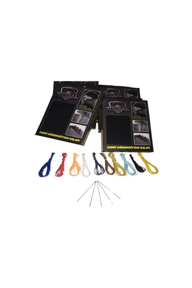 DİKİŞLİ DİREKSİYON KILIFI SİYAH/NOKTALI DERİ SİYAH DİKİŞLİ RENAULT CLİO 2007 SONRASI - Resim 3