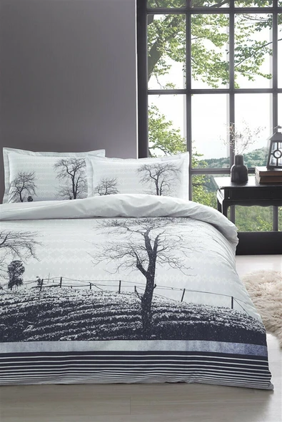 Özdilek Wood Nevresim Takımı Çift Kişilik Mor - Resim 2