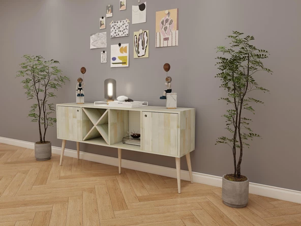 FW Akasya Dolap Ladin Ekli 1600*360*750 - 3