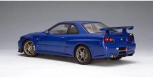 Mini GT 759 Nissan Skyline GT-R (R34) V-Spec Bayside Blue Model Araba