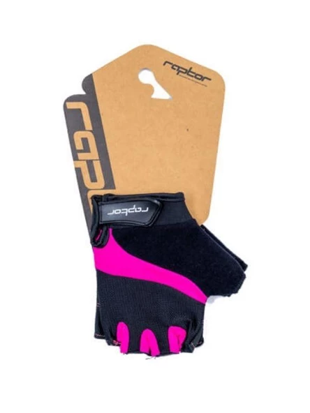 Raptor XC Sport Eldiven Kısa Parmak Bisiklet Eldiveni MTB Yarım Parmak Eldiven S Beden Pembe