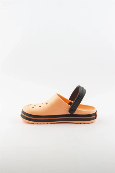 Akınalbella Kadın Sandalet / Terlik NEON TURUNCU-SIYAH - 4