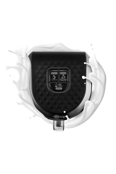 Hatır Hüps Quartz Közde, Sütlü Içecek Hazırlama Türk Kahve Makinesi 5 Fincan Kapasiteli Black Chrome - Resim 6
