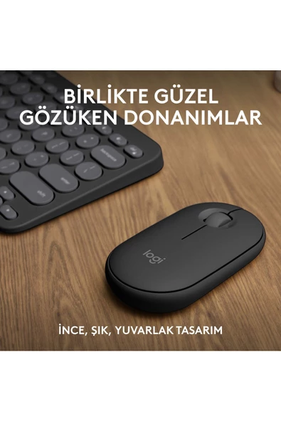 Logitech Pebble 2 Combo Siyah Kablosuz Klavye Mouse Seti - 3