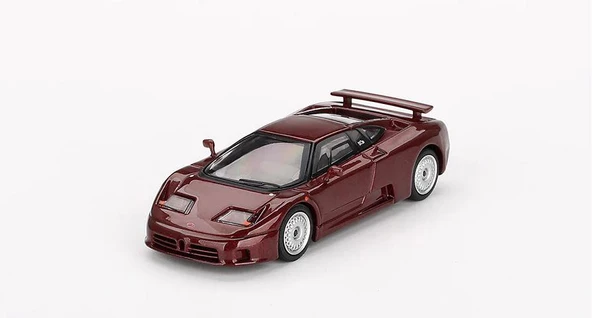 Mini GT 806 Bugatti EB110 GT Dark Red Metallic LHD Model Araba