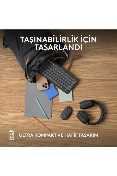 M350s Pebble 2 Kablosuz Mouse - Grafit BLUETOOTH (usb alıcı çıkmaz)
